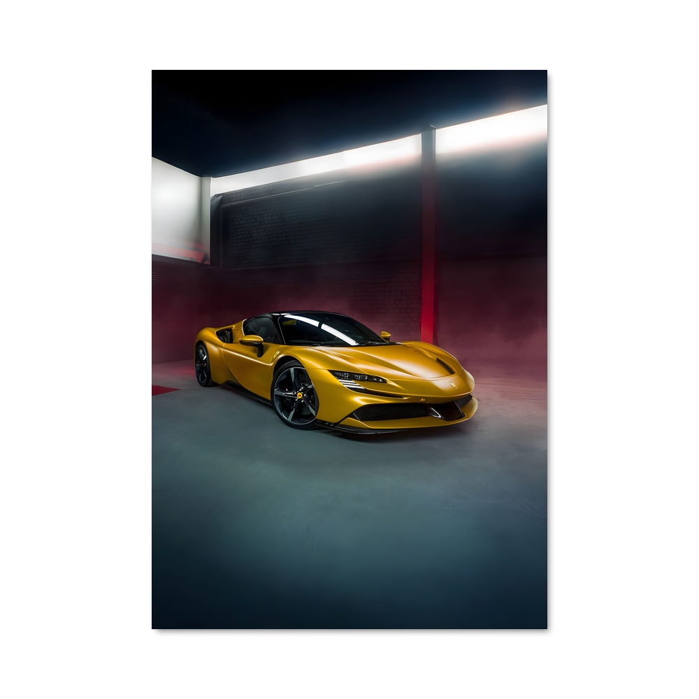 Poster Le Garage Jaune